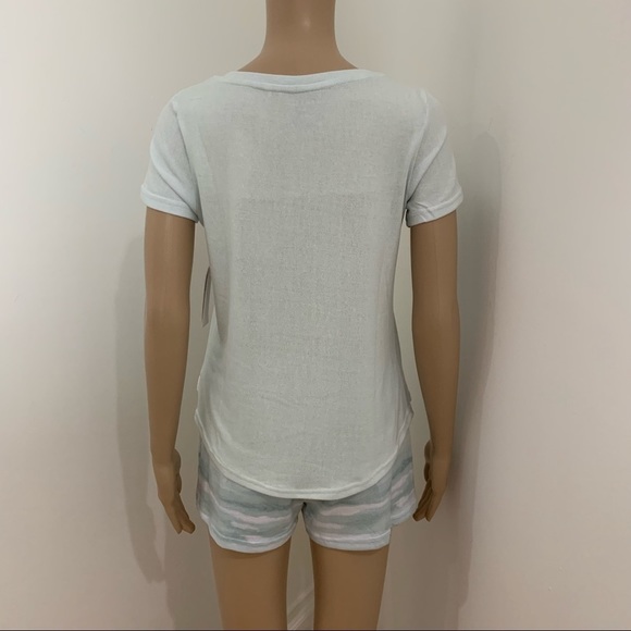 LAST ONE - New Danskin Women's 2 Piece Tee and Shorts PJs Set Size Medium - Picture 2 of 14